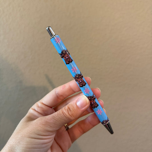 Girly Highland Cow Pen