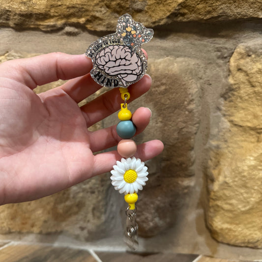 Be Kind Beaded Badge Reel