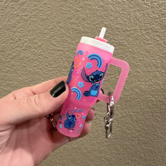 Blue Guy Mini Cup Keychain
