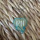 RN Heart Stethoscope Keychain