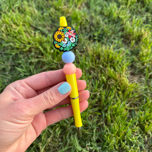 Wildflower Bouquet Beaded Pen