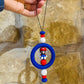 Red Overalls Brother Car Charm