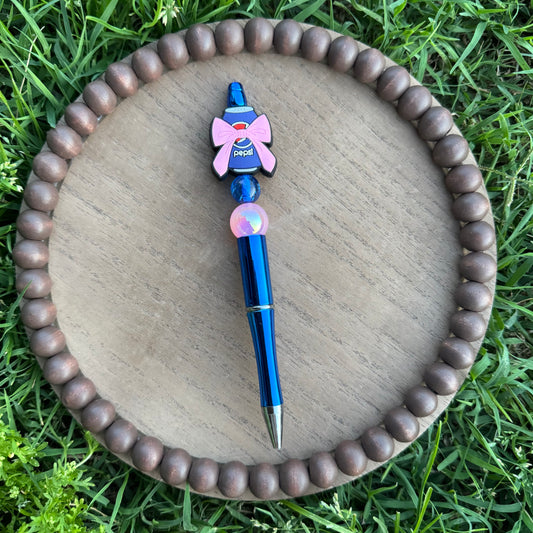Blue Soda Can Bow