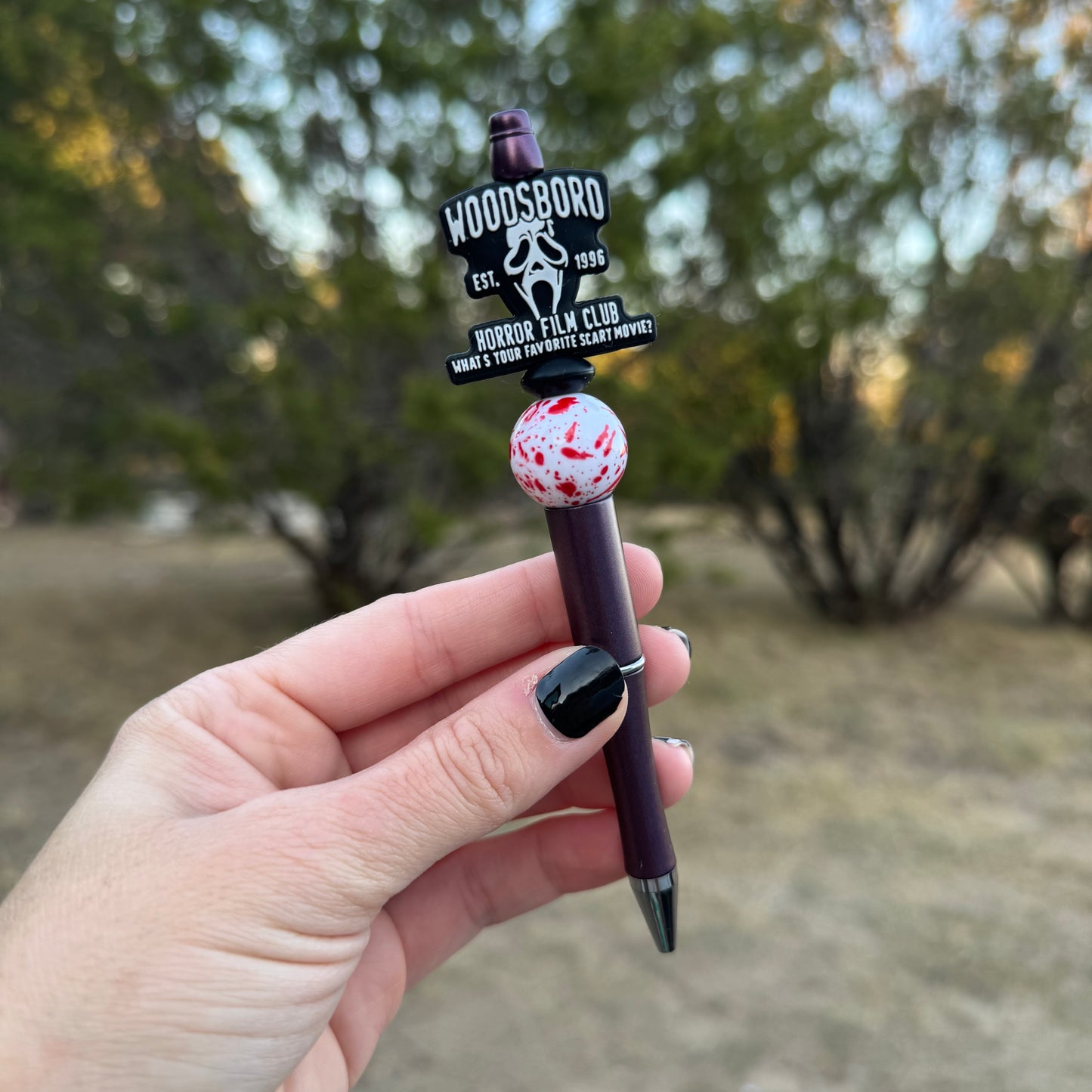 Horror Film Club Beaded Pen