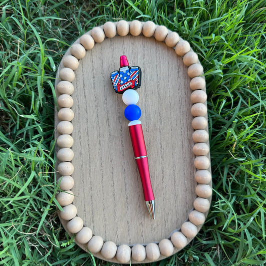 Cheers America Beaded Pen
