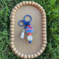 Merica Bow Beaded Keychain