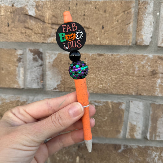 Fab-Boo-Lous Beaded Pen - Rhinestone