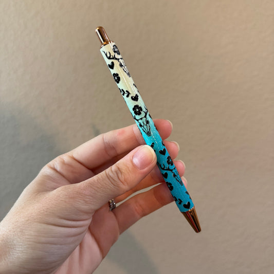 Bull Skull Ombre Pen