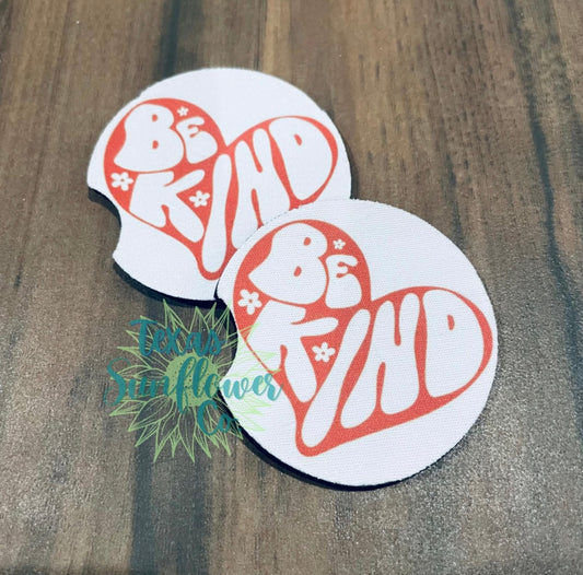 Be Kind Car Coasters