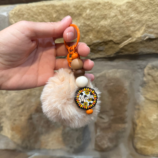 Sunflower Mama Keychain
