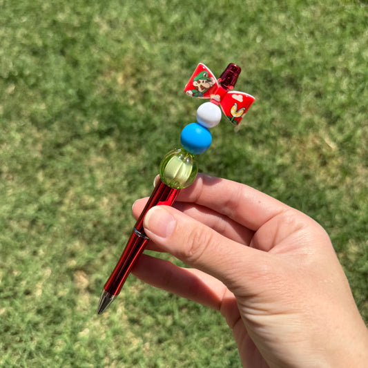 Green Overalls Brother Bow Pen