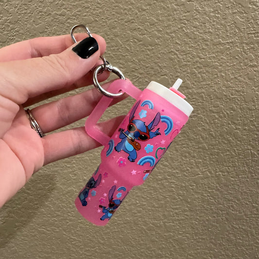 Blue Guy Mini Cup Keychain