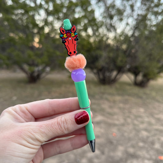 Horse Beaded Pen