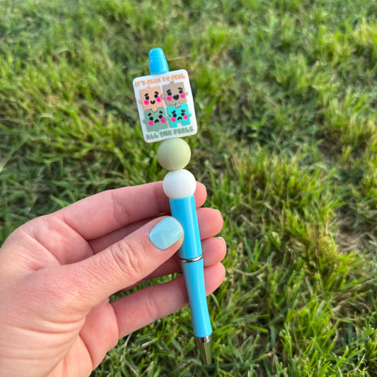 Feel All the Feels Beaded Pen