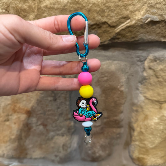 Summer Spooky Beaded Keychain