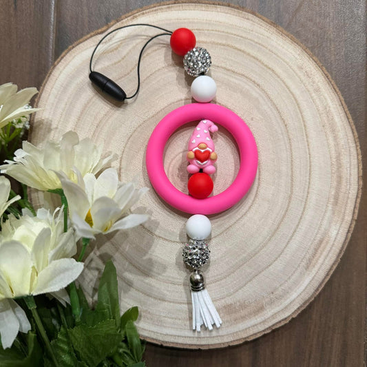 Heart Gnome Car Charm