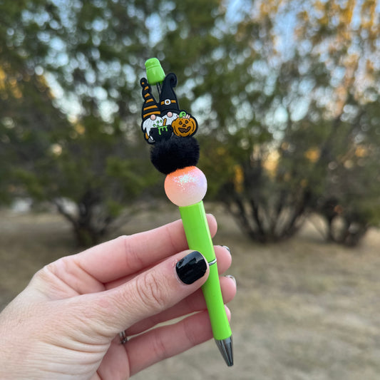 Halloween Gnomes Beaded Pen