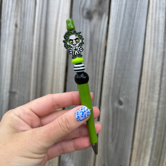 Beetle Guy Beaded Pen