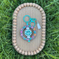 Blue Smiley Keychain