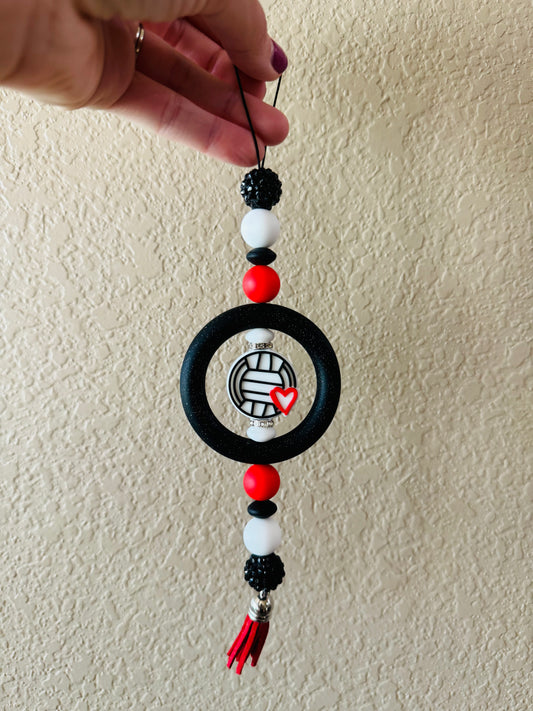 Volleyball Car Charm