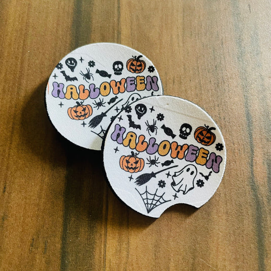Halloween Love - Car Coasters