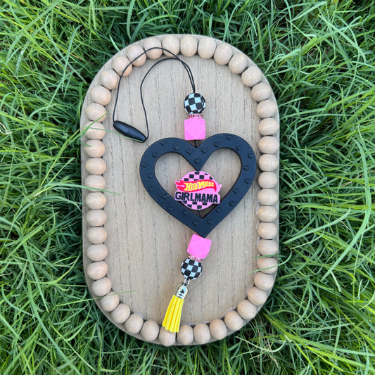 Hot Mess Girl Mama Car Charm
