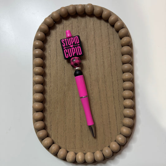 Stupid Cupid Beaded Pen