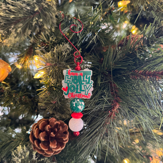 Holly Jolly Ornament