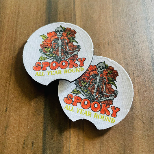 Spooky All Year - Car Coasters