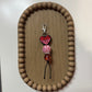 Girl Power Beaded Keychain