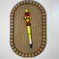 Softball Bow Beaded Pen