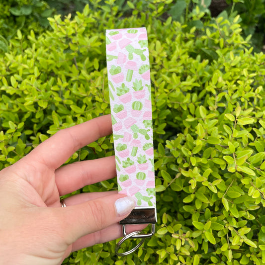 Pastel Cactus - Wristlet