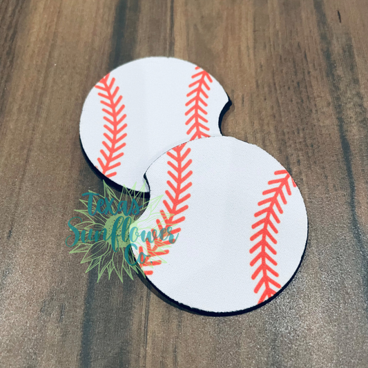 Baseball - Car Coasters