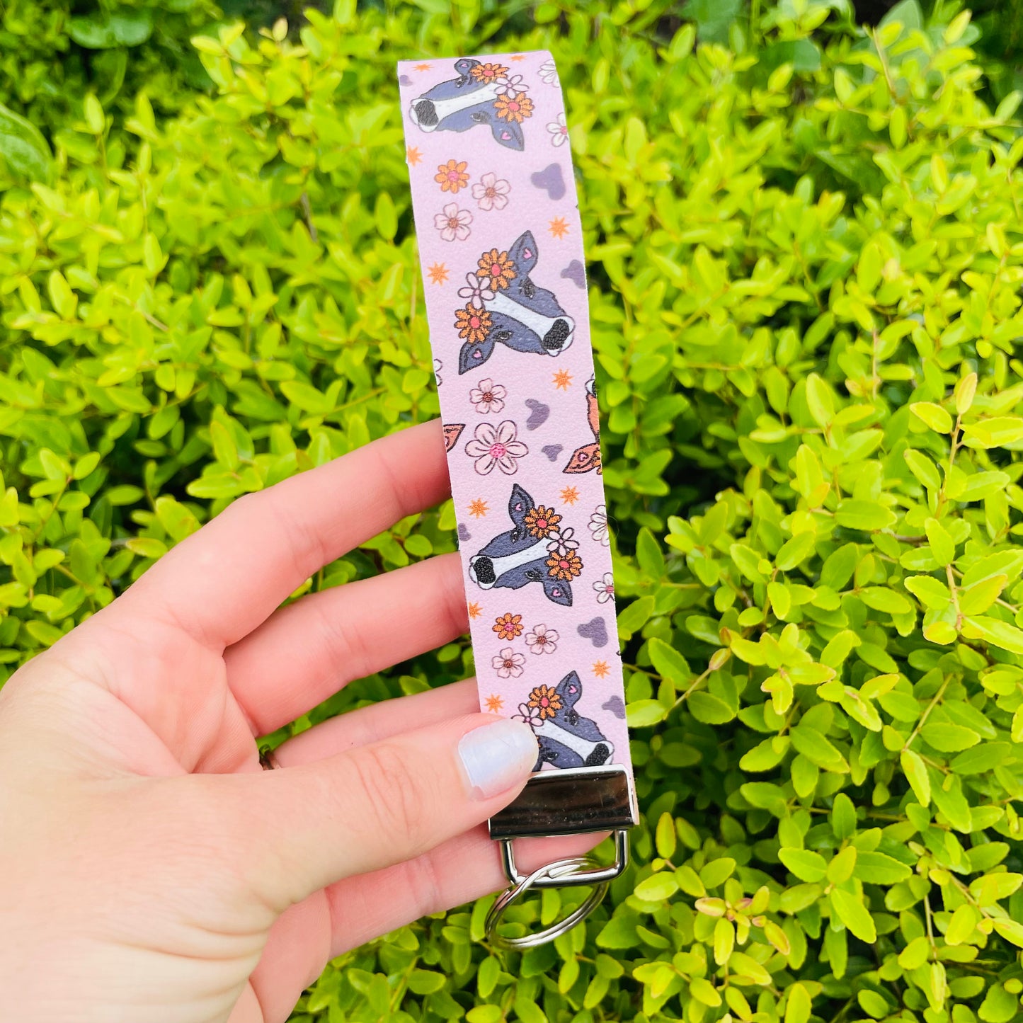Boho Cow - Wristlet