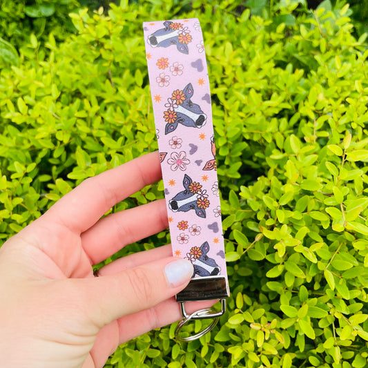 Boho Cow - Wristlet