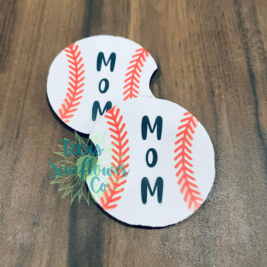 Baseball Mom — Car Coasters