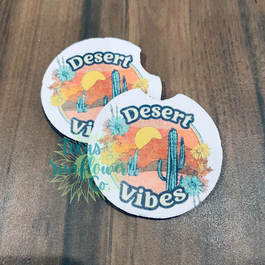 Desert Vibes - Car Coasters