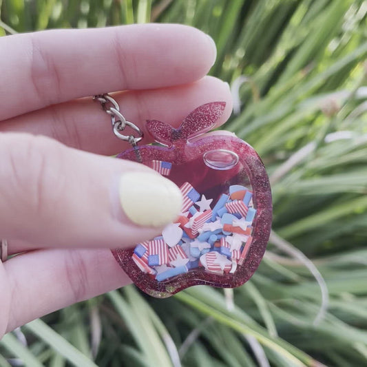 American Apple - Shaker Keychain