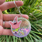 Pink Star Shaker Keychain