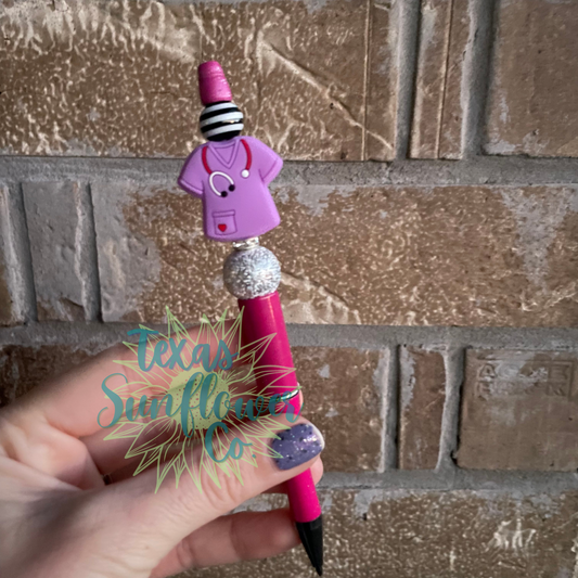 Purple Scrub Top Pen