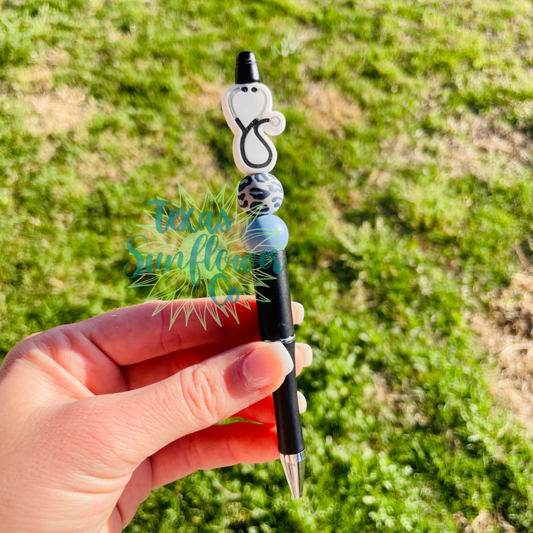 Stethoscope Pen - Blue Cheetah