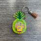 Yellow Sponge Shaker Keychain