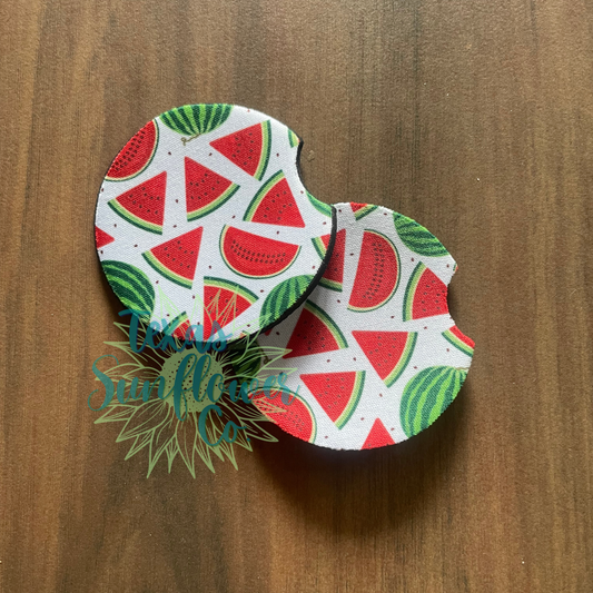 Big Watermelons - Car Coasters