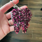Tooth Keychain - Maroon/Pink